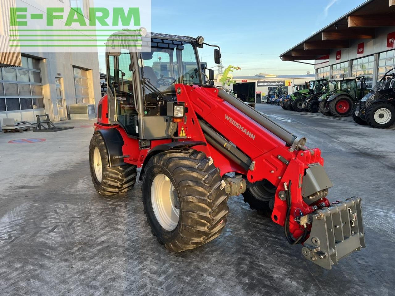 Телескопичен колесен товарач Weidemann 3070cx80 teleradlader 3100h, 30km/h 100l hydr.: снимка 19