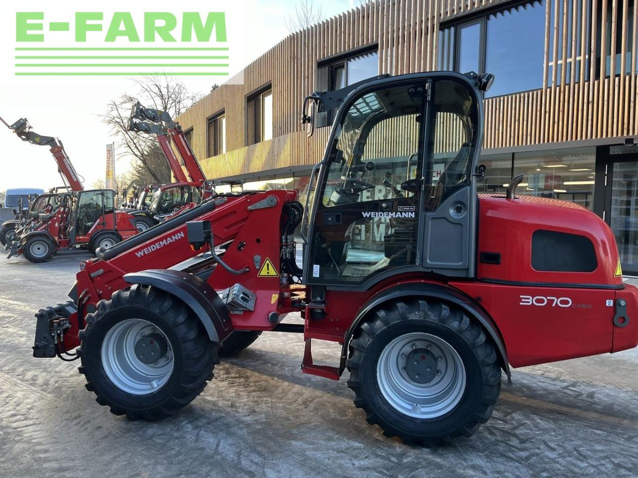 Телескопичен колесен товарач Weidemann 3070cx80 teleradlader 3100h, 30km/h 100l hydr.: снимка 27