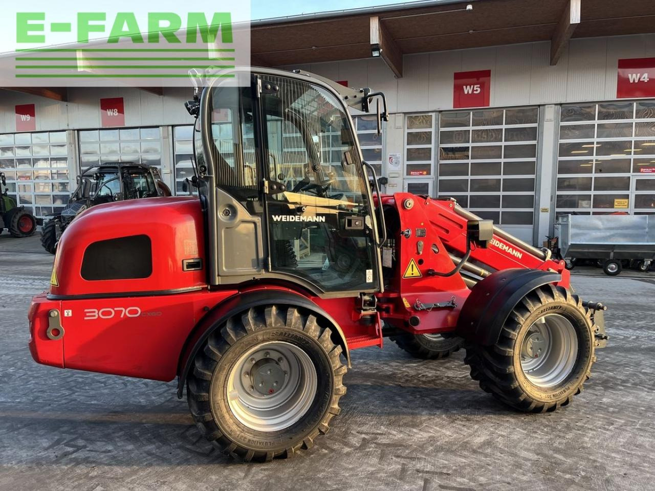 Телескопичен колесен товарач Weidemann 3070cx80 teleradlader 3100h, 30km/h 100l hydr.: снимка 17