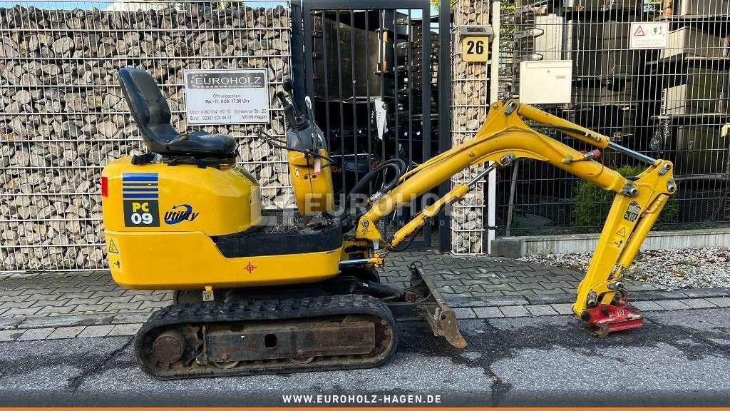 Мини багер Komatsu Minibagger PC09, Schnellwechsler MS01, Knickmatick: снимка 11