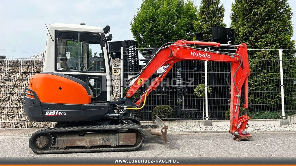 Kubota Minibagger KX 91-3 S2 mit Schnellwechsler MS03 - Мини багер: снимка 1 Kubota Minibagger KX 91-3 S2 mit Schnellwechsler MS03 - Мини багер: снимка 1