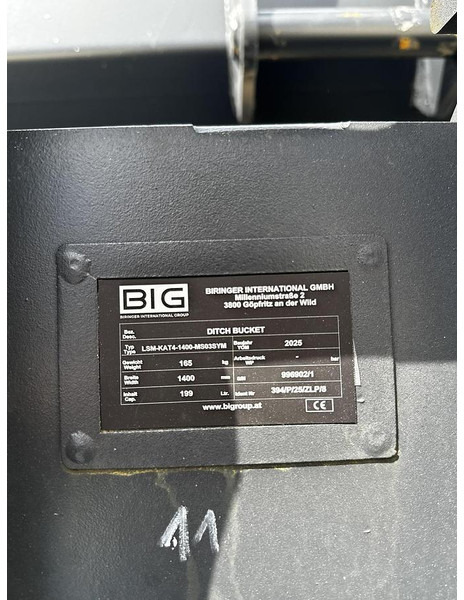 Нови Кофа Big Böschungslöffel 140cm mit MS03 Symblock Aufnahme: снимка 6