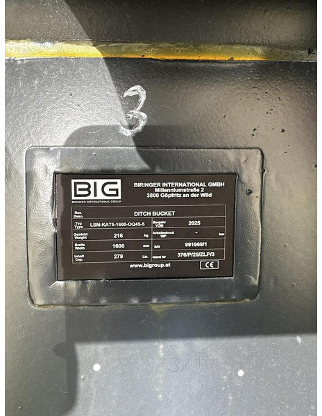 Нови Кофа Big Böschungslöffel 160cm mit OQ45-5 Aufnahme: снимка 6