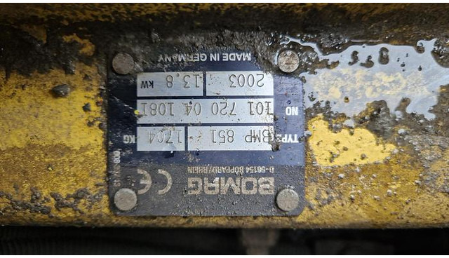 Bomag BMP851 Grabenwalze - Валяк: снимка 4 Bomag BMP851 Grabenwalze - Валяк: снимка 4