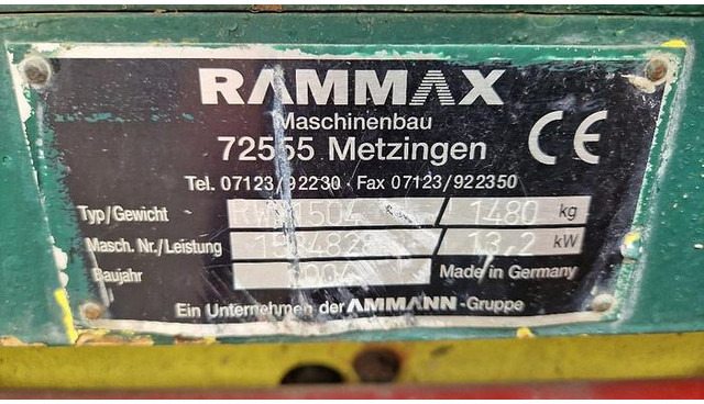 Rammax RW1504 Grabenwalze - Селскостопански валяк: снимка 5 Rammax RW1504 Grabenwalze - Селскостопански валяк: снимка 5