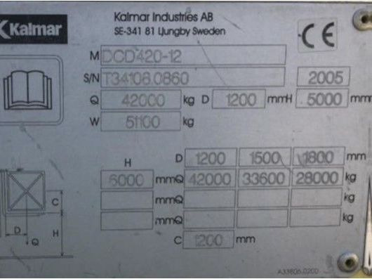 Kalmar DCD420-12 - Дизелов мотокар: снимка 4 Kalmar DCD420-12 - Дизелов мотокар: снимка 4