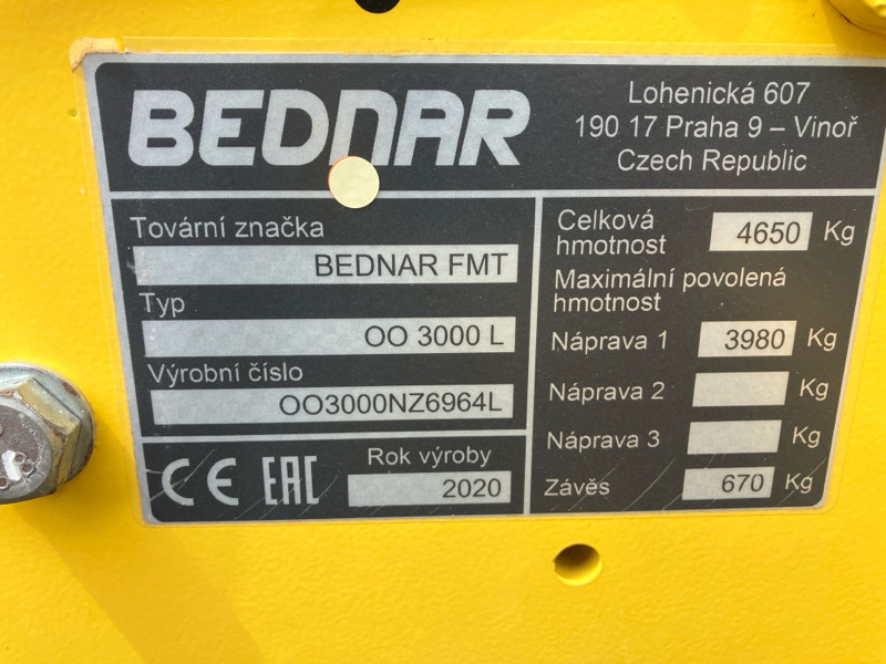 Bednar Omega OO 3000L - Сеялка: снимка 4 Bednar Omega OO 3000L - Сеялка: снимка 4