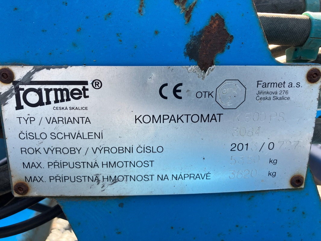 Farmet Kompaktomat K800 PS - Брана: снимка 2 Farmet Kompaktomat K800 PS - Брана: снимка 2
