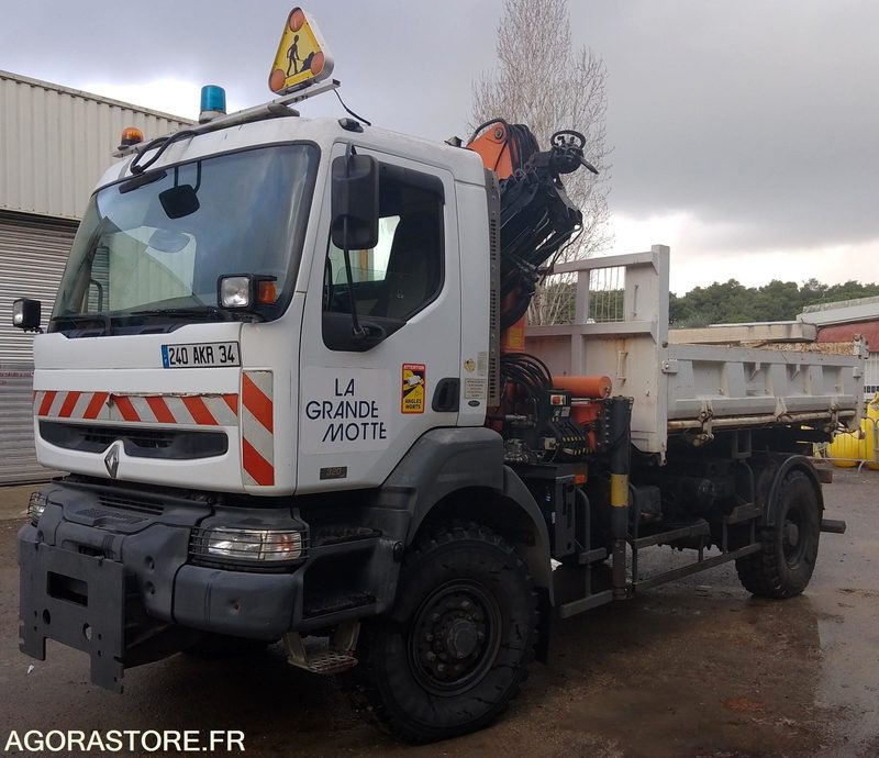 CAMION BENNE GRUE RENAULT 4X4 - Самосвал камион: снимка 1 CAMION BENNE GRUE RENAULT 4X4 - Самосвал камион: снимка 1