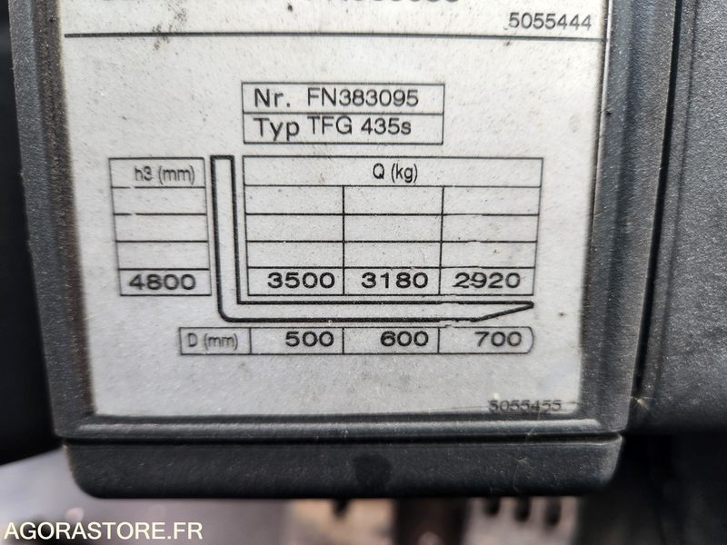 CHARIOT JUNGHEINRICH DFG 435s 480DZ - 2008 / 3260 HEURES - Мотокар: снимка 3 CHARIOT JUNGHEINRICH DFG 435s 480DZ - 2008 / 3260 HEURES - Мотокар: снимка 3