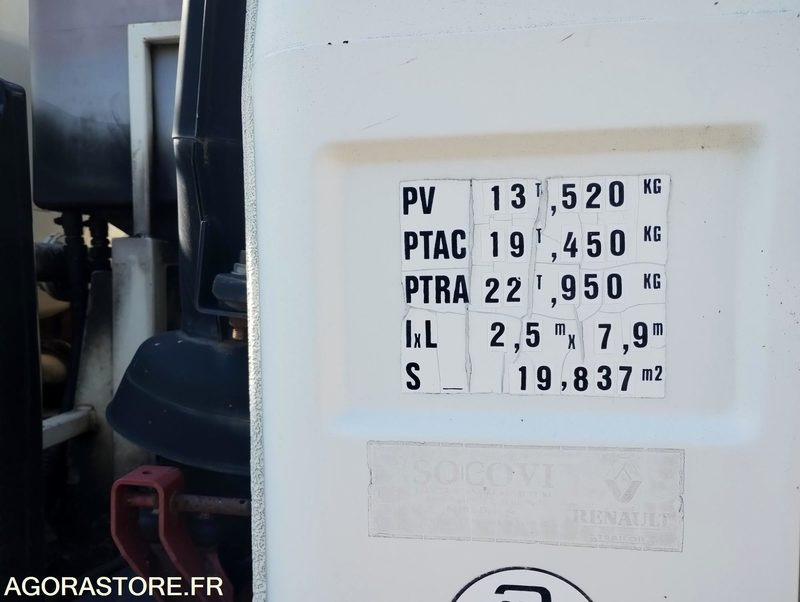 Camion 19t Hydrocureur Renault G300 Maxter 142142km – équipement Huwer - Каналопочистваща машина: снимка 4 Camion 19t Hydrocureur Renault G300 Maxter 142142km – équipement Huwer - Каналопочистваща машина: снимка 4