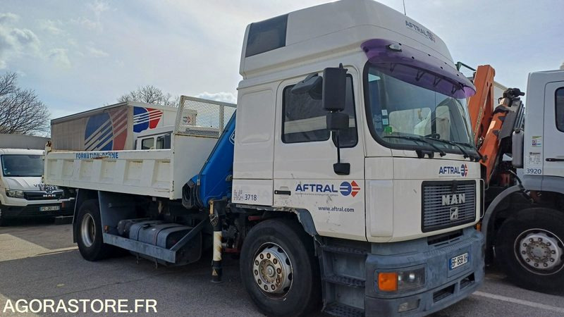 Camion-grue Benne MAN 1996/3718 - Самосвал камион, Камион с кран: снимка 3 Camion-grue Benne MAN 1996/3718 - Самосвал камион, Камион с кран: снимка 3