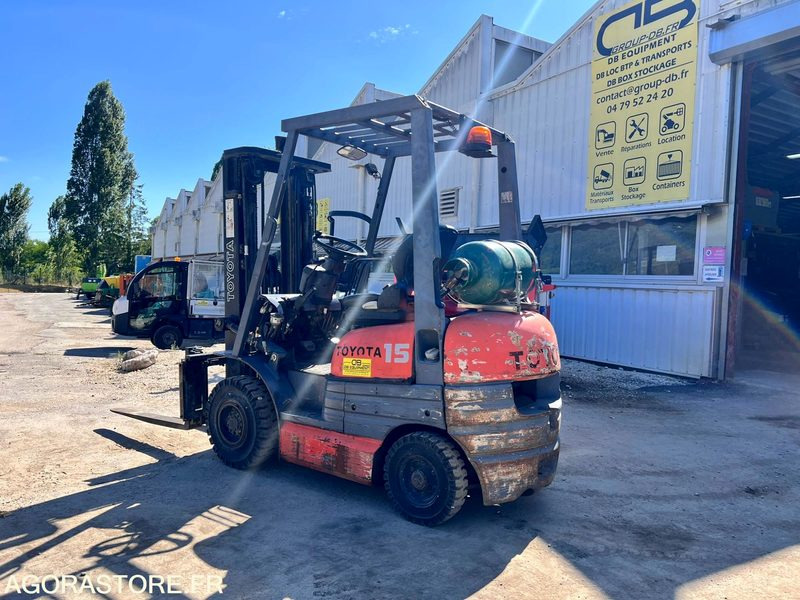 Chariot élévateur à gaz Toyota FG15 4,3m - 1,5T - Année 1994 - 10770 heures - Газокар: снимка 2 Chariot élévateur à gaz Toyota FG15 4,3m - 1,5T - Année 1994 - 10770 heures - Газокар: снимка 2