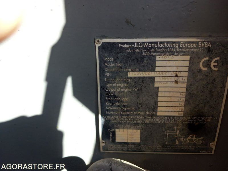 Chariot télescopique JLG 4013 - Телескопичен товарач: снимка 5 Chariot télescopique JLG 4013 - Телескопичен товарач: снимка 5