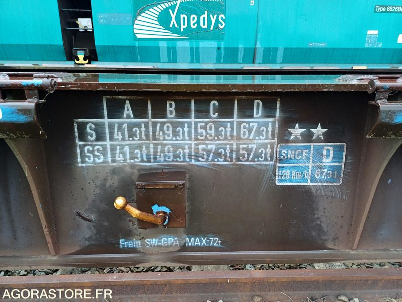 Друга техника Wagon plat intermodal type Sggnss – modèle 6432B0-4, 72 pieds - 2004 (ref 1538): снимка 19