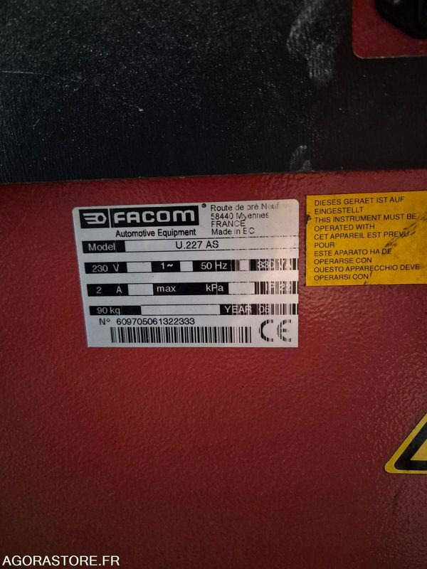 EQUILIBREUSE DE ROUES FACOM - Инструмент/ Оборудване: снимка 4 EQUILIBREUSE DE ROUES FACOM - Инструмент/ Оборудване: снимка 4