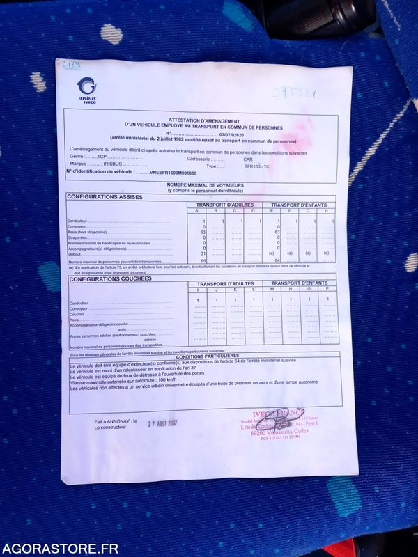 IVECO BUS AXER N°073321 - Училищен автобус: снимка 3 IVECO BUS AXER N°073321 - Училищен автобус: снимка 3