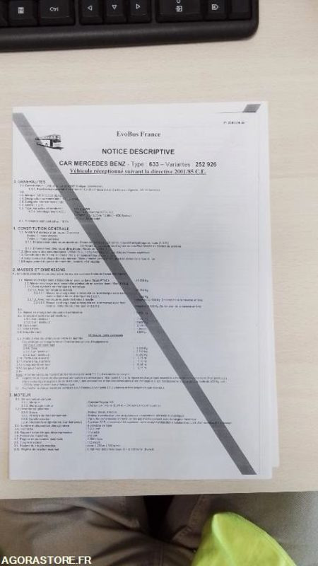 MERCEDES INTOURO N°103084 / non roulant - Микробус, Пътнически бус: снимка 5 MERCEDES INTOURO N°103084 / non roulant - Микробус, Пътнически бус: снимка 5