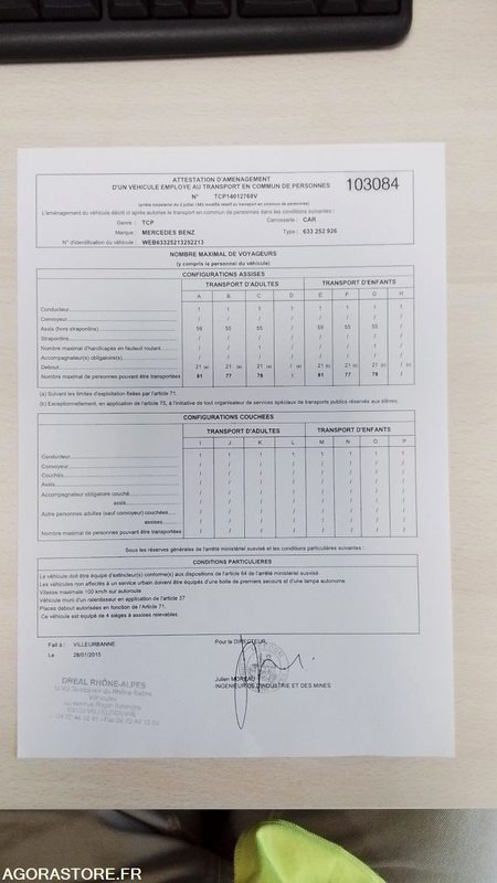MERCEDES INTOURO N°103084 / non roulant - Микробус, Пътнически бус: снимка 4 MERCEDES INTOURO N°103084 / non roulant - Микробус, Пътнически бус: снимка 4