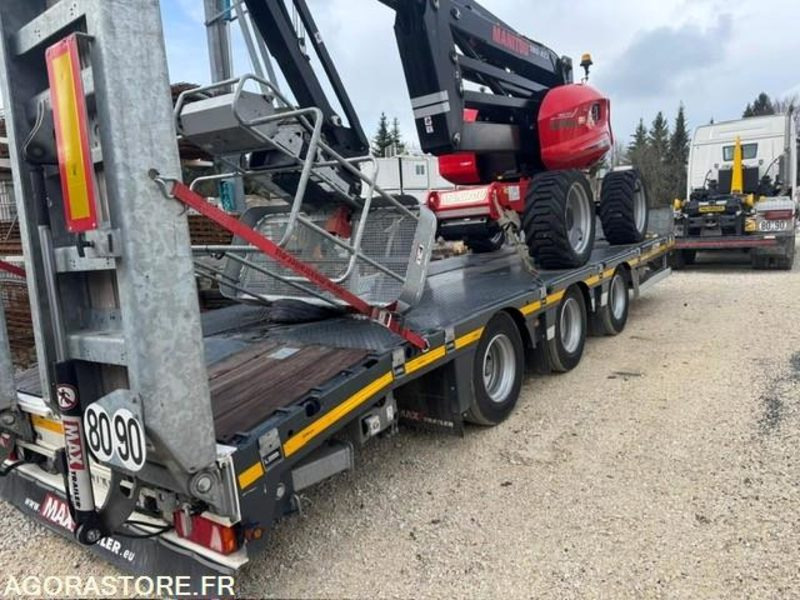 REMORQUE PORTE ENGIN 3 ESSIEUX CENTRAUX MAX TRAILER 2022 1500 KM - Нискорамна площадка ремарке: снимка 1 REMORQUE PORTE ENGIN 3 ESSIEUX CENTRAUX MAX TRAILER 2022 1500 KM - Нискорамна площадка ремарке: снимка 1