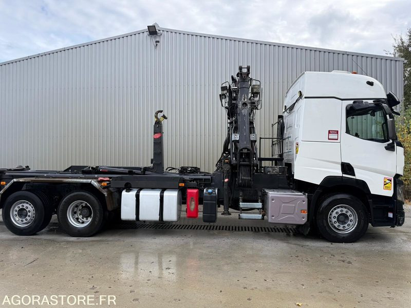 Renault porteur C460 Ampliroll Grue 6x2 remorquant - Мултилифт с кука камион: снимка 1 Renault porteur C460 Ampliroll Grue 6x2 remorquant - Мултилифт с кука камион: снимка 1