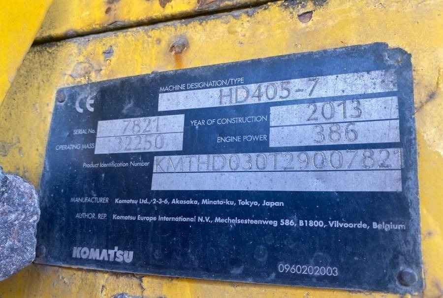 Komatsu HD405-7 - Кариерен самосвал: снимка 3 Komatsu HD405-7 - Кариерен самосвал: снимка 3