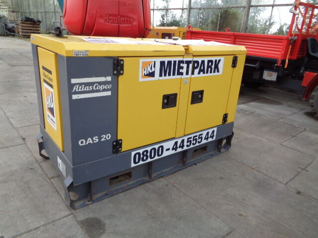 Atlas Copco QAS 20 KVA - Електрогенератор: снимка 1 Atlas Copco QAS 20 KVA - Електрогенератор: снимка 1