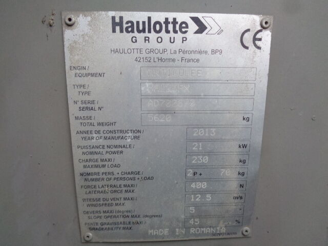 Haulotte HA120 - Артикулираща платформа: снимка 3 Haulotte HA120 - Артикулираща платформа: снимка 3