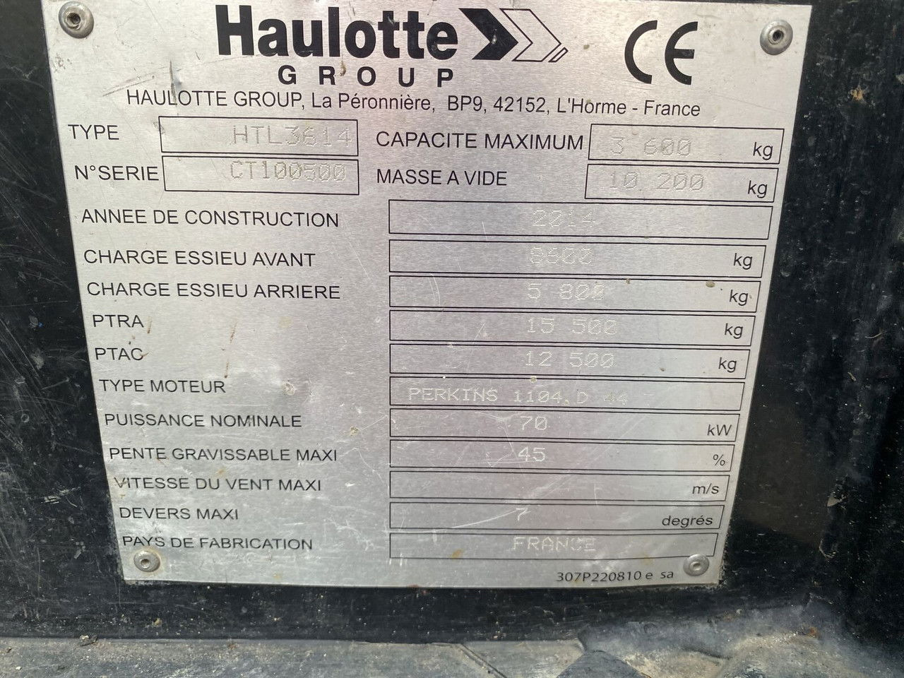 Haulotte HTL 3614 - Телескопичен товарач: снимка 2 Haulotte HTL 3614 - Телескопичен товарач: снимка 2