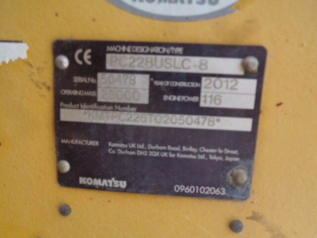Верижен багер Komatsu PC228uslc-8: снимка 7