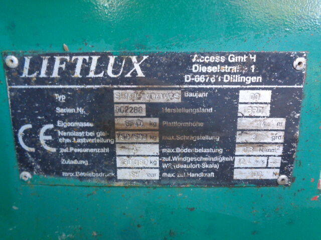Ножична работна платформа Liftlux SL140-24: снимка 11