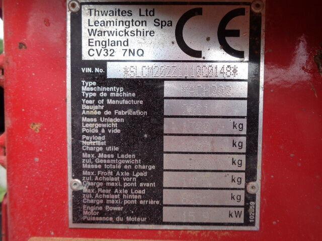 Мини самосвал Thwaites: снимка 6