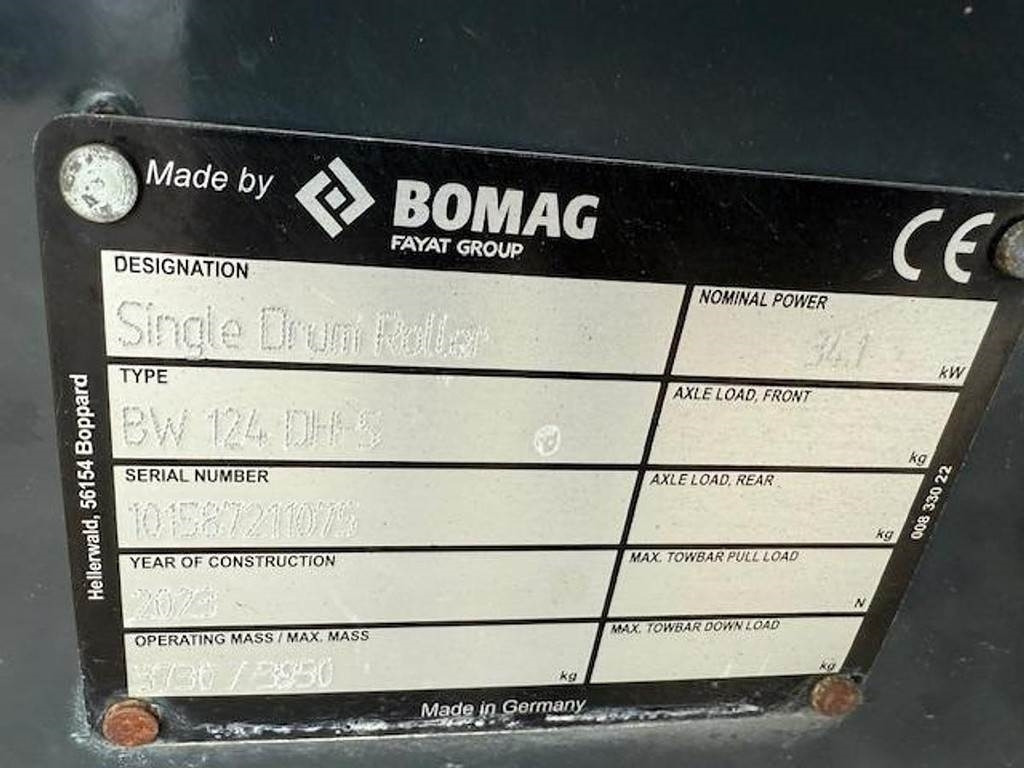 Компактор Bomag 124 DH-5: снимка 7