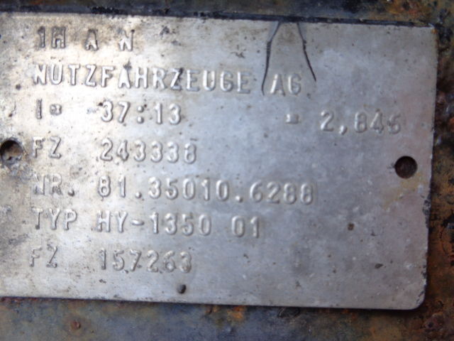 MAN HY - 1350 all ratios 2.85 ; 3.08 ; 2.71 ; 3.7 . 81350106134, 813 - Диференциал за Камион: снимка 5 MAN HY - 1350 all ratios 2.85 ; 3.08 ; 2.71 ; 3.7 . 81350106134, 813 - Диференциал за Камион: снимка 5