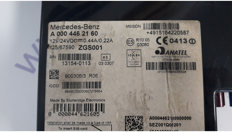 Mercedes-Benz telematic fleetboard tiirec A0004462160 - Блок за управление за Камион: снимка 4 Mercedes-Benz telematic fleetboard tiirec A0004462160 - Блок за управление за Камион: снимка 4