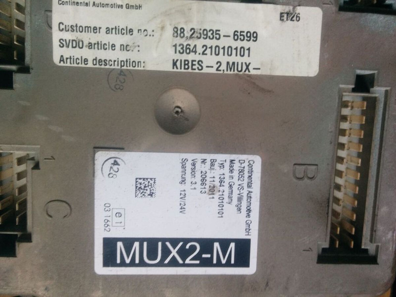 MAN MUX2-M 1364.21020101/ 1364.21010101 - Блок за управление: снимка 3 MAN MUX2-M 1364.21020101/ 1364.21010101 - Блок за управление: снимка 3