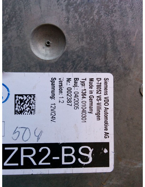 MAN ZR2-BS - VDO D78052 VS - Блок за управление: снимка 4 MAN ZR2-BS - VDO D78052 VS - Блок за управление: снимка 4