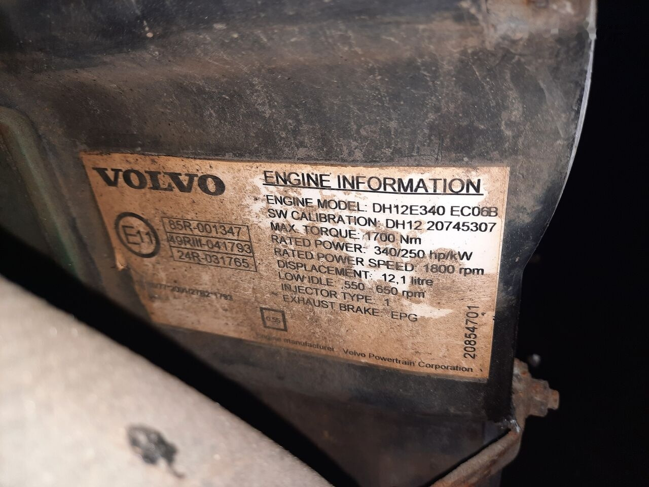 Двигател за Автобус Volvo DH12E340EC06 . DH12D 340.   Volvo B12: снимка 12