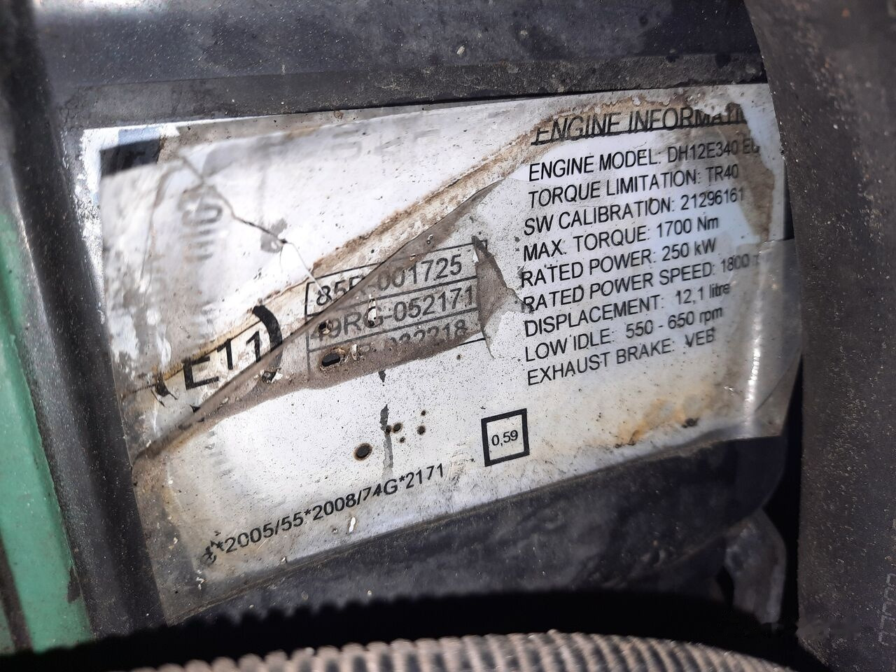 Двигател за Автобус Volvo DH12E340EC06 . DH12D 340.   Volvo B12: снимка 11