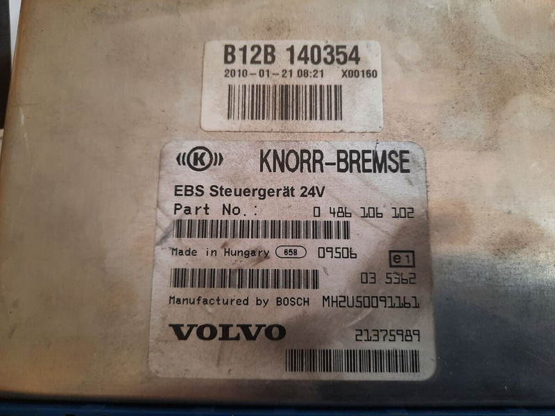 Volvo KNOR-BREMSE EBS 0486106063, 0486106028.\\\\ 0486106050 .\\ 063\\ - Блок за управление: снимка 2 Volvo KNOR-BREMSE EBS 0486106063, 0486106028.\\\\ 0486106050 .\\ 063\\ - Блок за управление: снимка 2
