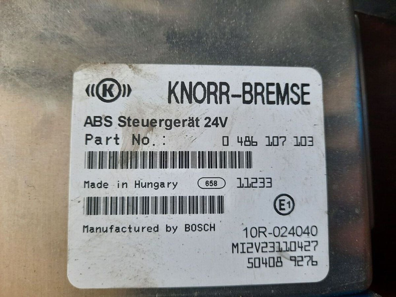Volvo KNOR-BREMSE EBS 0486106063, 0486106028.\\\\ 0486106050 .\\ 063\\ - Блок за управление: снимка 5 Volvo KNOR-BREMSE EBS 0486106063, 0486106028.\\\\ 0486106050 .\\ 063\\ - Блок за управление: снимка 5
