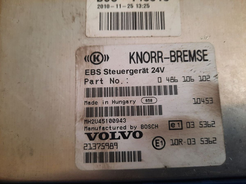 Volvo KNOR-BREMSE EBS 0486106063, 0486106028.\\\\ 0486106050 .\\ 063\\ - Блок за управление: снимка 3 Volvo KNOR-BREMSE EBS 0486106063, 0486106028.\\\\ 0486106050 .\\ 063\\ - Блок за управление: снимка 3