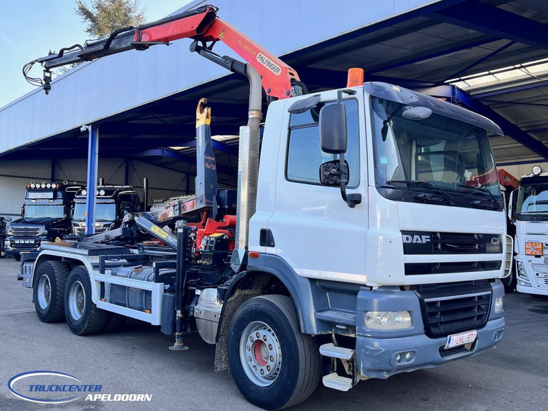 DAF CF 85.410 6x4 Bladgeveerd, Palfinger PK16001, Pallift - Мултилифт с кука камион, Камион с кран: снимка 1 DAF CF 85.410 6x4 Bladgeveerd, Palfinger PK16001, Pallift - Мултилифт с кука камион, Камион с кран: снимка 1