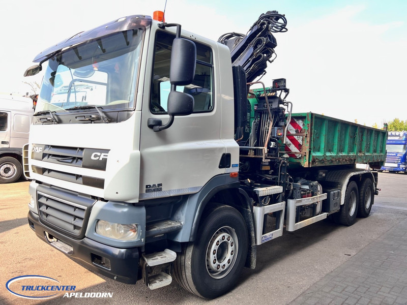 DAF CF 85.410 ATE, Hiab 166, 6x4 Steel spring - Самосвал камион, Камион с кран: снимка 3 DAF CF 85.410 ATE, Hiab 166, 6x4 Steel spring - Самосвал камион, Камион с кран: снимка 3