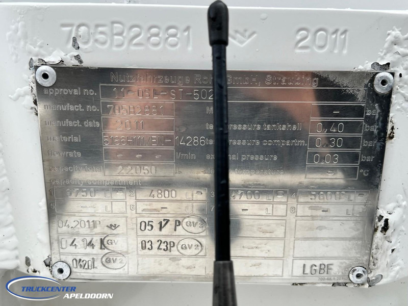 Камион цистерна Volvo FH 500 22150 Liter ADR, 4 Comp, Retarder, ADR: снимка 6