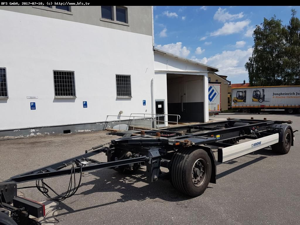 Krone Lafette AZ 18E BDF Lafette - Контейнеровоз/ Сменна каросерия ремарке: снимка 1 Krone Lafette AZ 18E BDF Lafette - Контейнеровоз/ Сменна каросерия ремарке: снимка 1