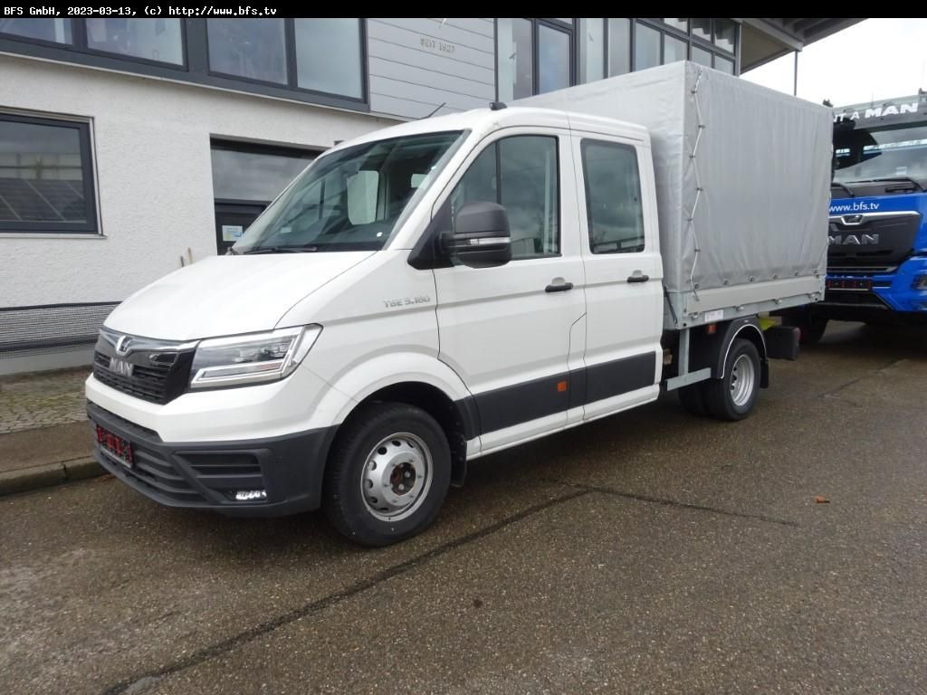 MAN TGE 5.180 4x2 SB DoKA MAN TGE 5.180 4x2 SB DoKA - Брезентов бус: снимка 1 MAN TGE 5.180 4x2 SB DoKA MAN TGE 5.180 4x2 SB DoKA - Брезентов бус: снимка 1
