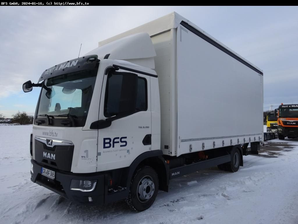 MAN TGL (TG3) 8.190 4x2 BL CH - Брезентов бус: снимка 1 MAN TGL (TG3) 8.190 4x2 BL CH - Брезентов бус: снимка 1