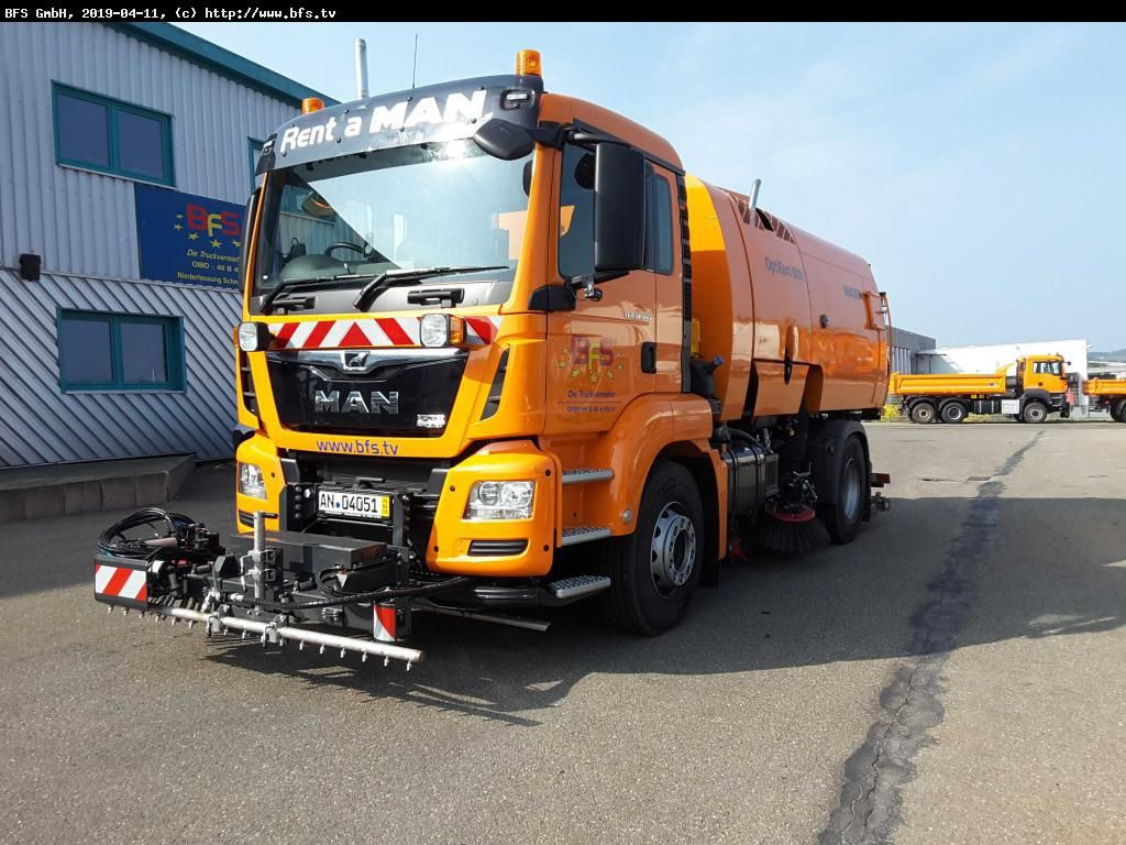 MAN TGS 18.360 4X2 LL Bucher OF 8000 RS beids. WK HD - Мотометачна машина: снимка 1 MAN TGS 18.360 4X2 LL Bucher OF 8000 RS beids. WK HD - Мотометачна машина: снимка 1