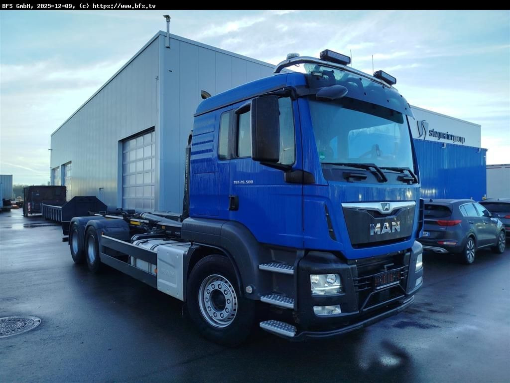 MAN TGS 26.500 6x4 BL Unfall-Fahrzeug! Instandgesetz - Мултилифт с кука камион: снимка 1 MAN TGS 26.500 6x4 BL Unfall-Fahrzeug! Instandgesetz - Мултилифт с кука камион: снимка 1